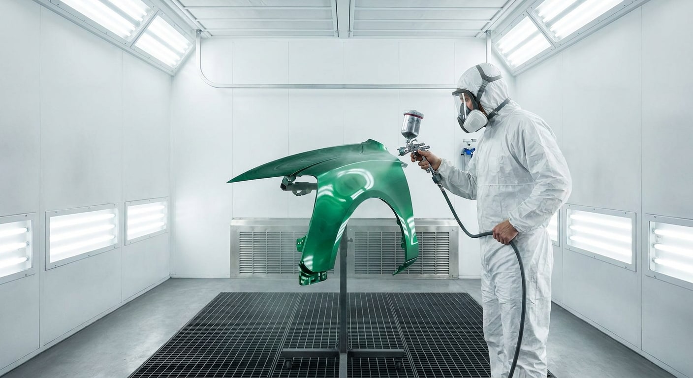 Pintura automotriz en cabina presurizada en AUTO SERVICIOS LAMS, Chiriquí